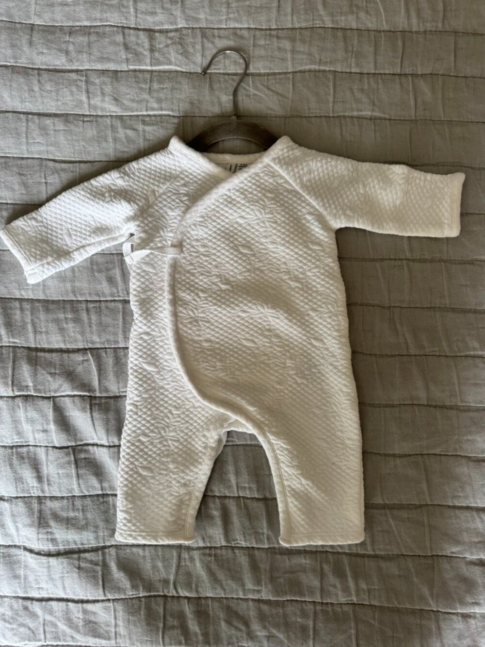 Janie & Jack White Sweatshirt Romper